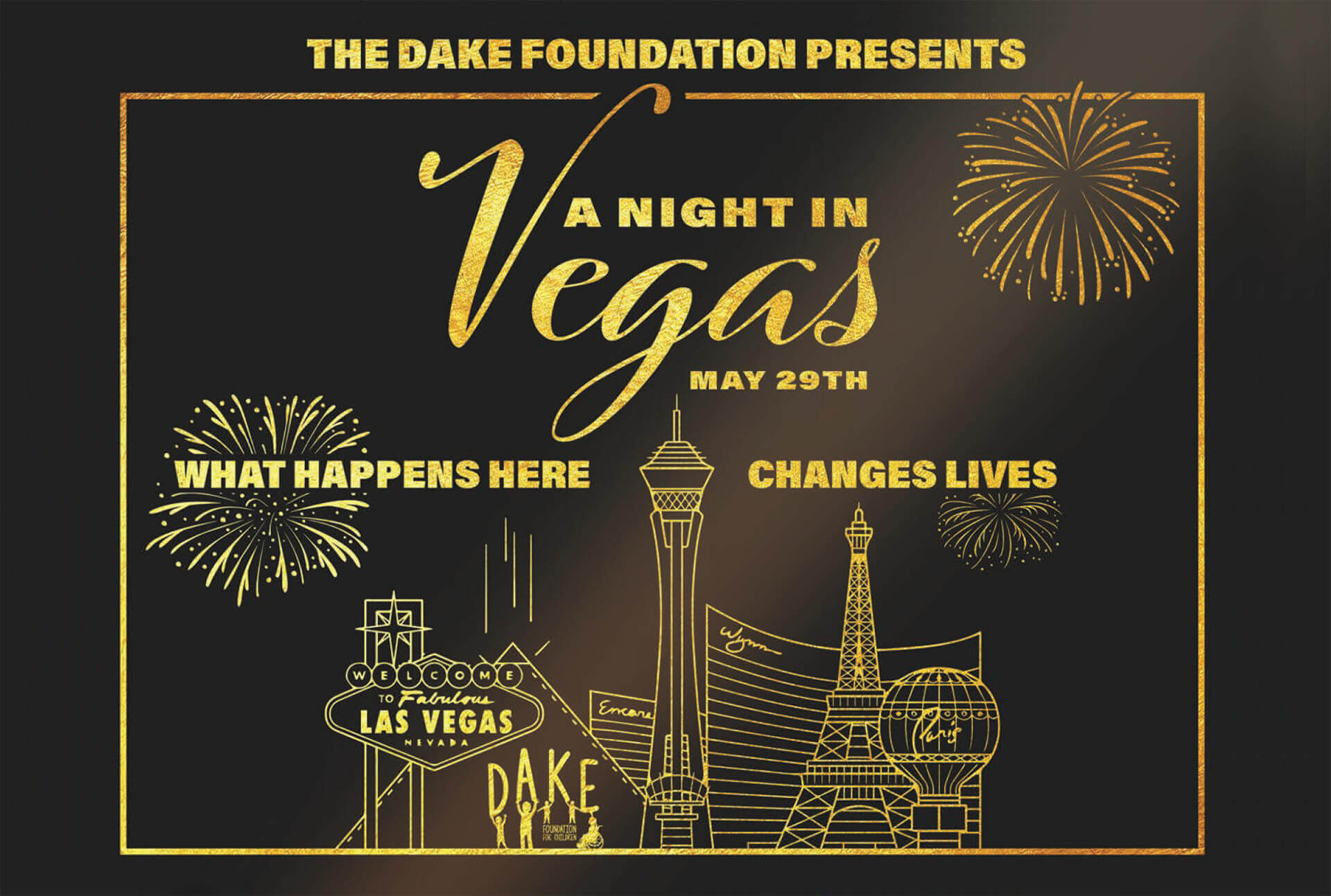 Dake Foundation Child's Play: A Night in Vegas is May 29th